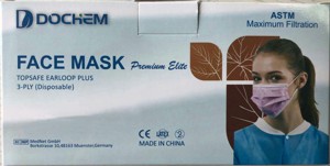 Mascherina chirurgica in confezione da 50 pezzi. FACE MASK Premium Elite. EN 14683. Foto prodotto